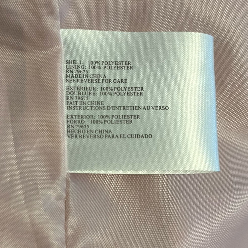 Michael Kors Dusty Pale Pink Raincoat Jacket Windbreaker. Size medium. - Picture 10 of 12
